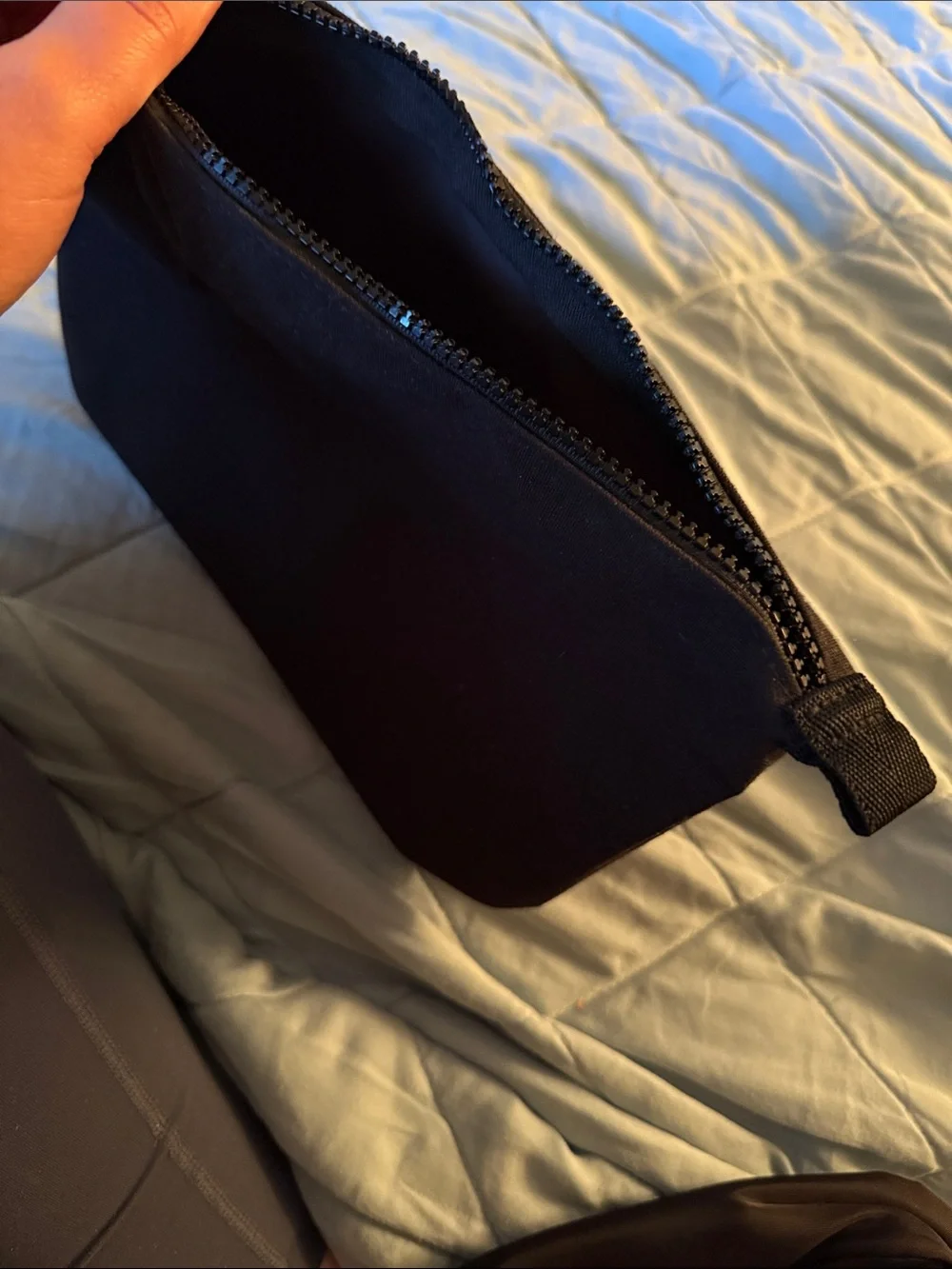 Basic black cosmetic bag